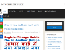 Tablet Screenshot of meraadhaarcard.com